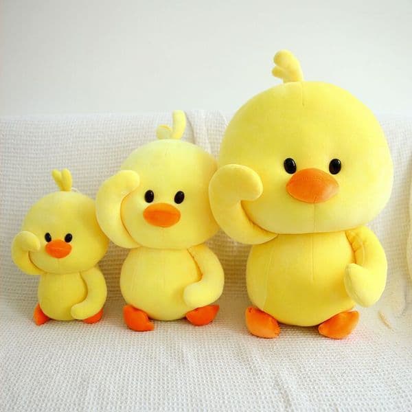 Sound-Emitting Yellow Duck Plush Toy Kids Bath Gift Birthday Present Cute Stuffed Animal