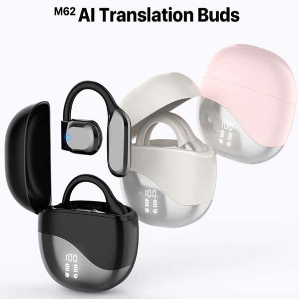 Translation Bluetooth AI-M62 OWS Smart Open Wireless Earphones Large Capacity Private Model In Stock