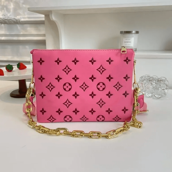 COUSSIN bags High Quality Women's Designer purses shoulder Bags crossbody tote square handbags Genuine leather two straps Chain Messenger Bag Eme