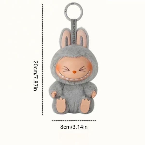 mini labubu 4.0 V1 V2 V3 V4 generation version Labubu vinyl face plush doll pendant toy blind box Children's birthday gifts Mobile phone pendant Christmas gifts#A487