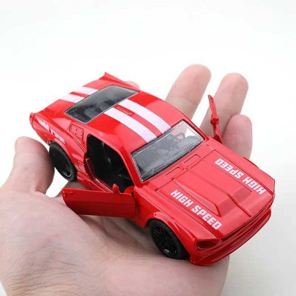 bagged 136 Alloy Car Model modeling Vehicle Mustang Muscle Racing Pull Back Car Ornaments Collection Toys For Boy child X260313