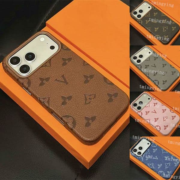 17 Pro Max Phone Case Designer iPhone Case Luxury Wallet Card Holder Pocket for Apple iPhone 16 Pro Max 15 14 13 ProMax 17 Cases Card package Cover iPhone17 Case