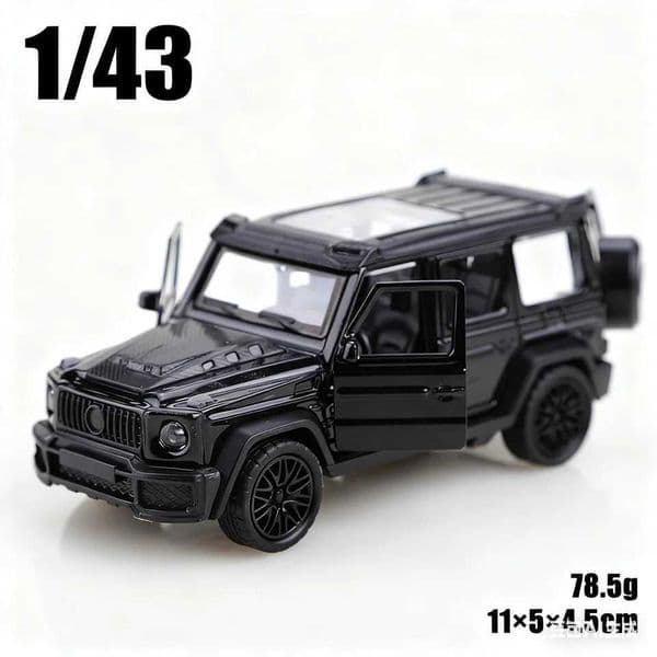 1/43 scale die-cast metal new Little G pullback off-road vehicle three-door alloy model boys toy decoration X260313