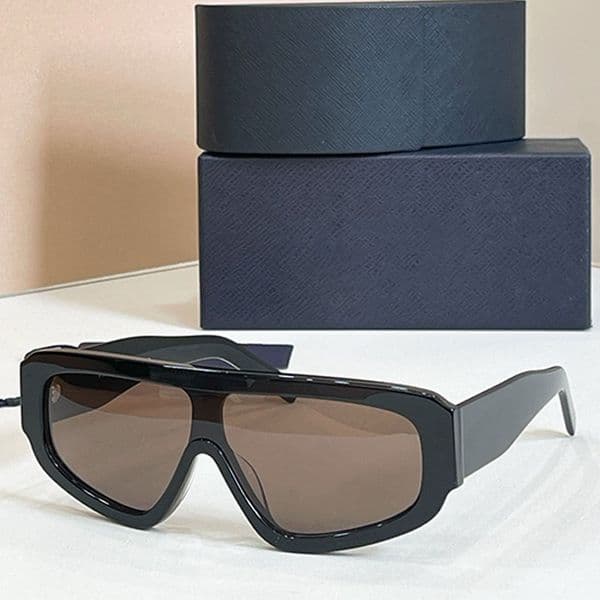 Womens face mask sunglasses PR10S Black Acetate Frame Glasses Mens Suitable Designer Brand Popular Style Woman Outdoor Fashion Driving Style UV 400 protection