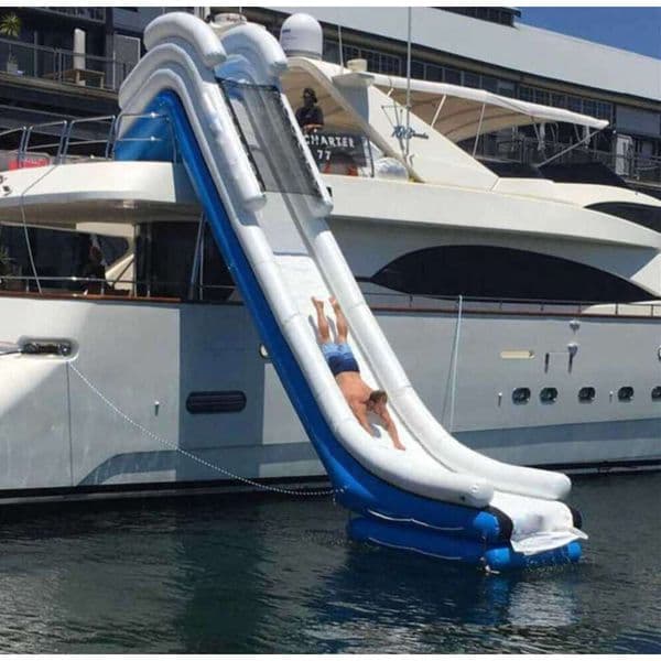 7X4x1.5M Wholesale Outdoor Games Customized Inflatable Water Yacht Slide Commercial Fun Play Equipment Air Dock Slide For Boat