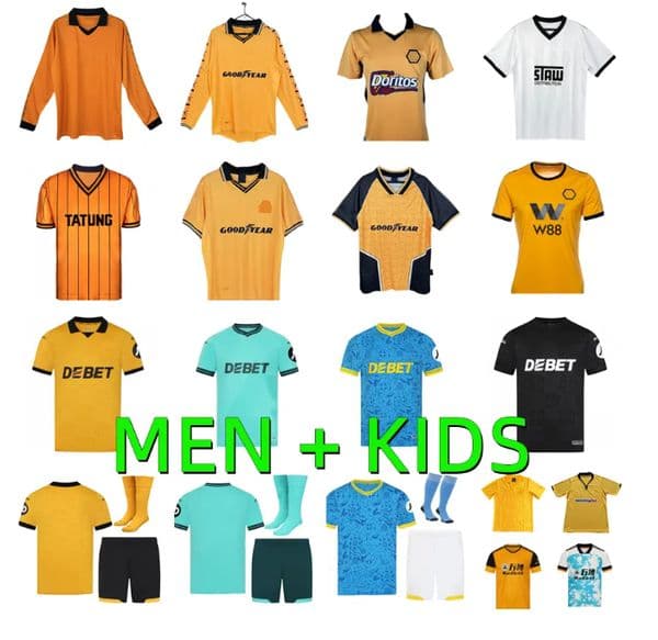 25 26 GUEDES STRAND LARSEN WoLvErHaMpToNes WoLvEs Soccer Jerseys 2025 2026 J.ARIAS R.GOMES HEE CHAN BELLEGARDE MUNETSI JOSE goalkeeper Football Shirts Men Kit Kids