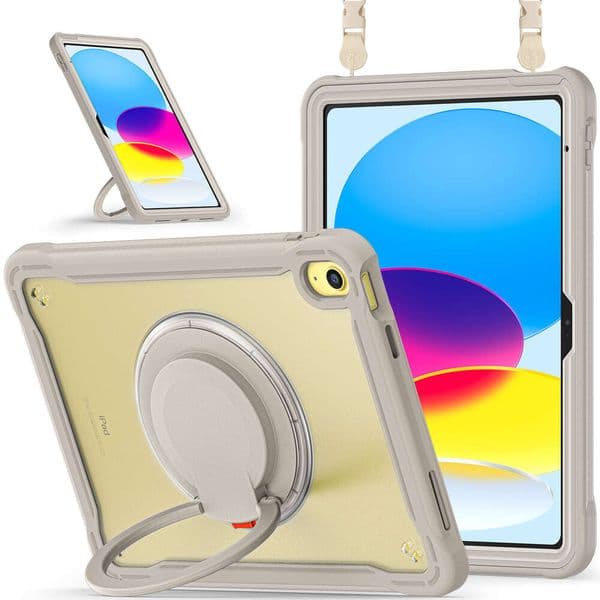 iPad 11th Generation Rotating Stand Protective 12.9inch Hand Strap Shockproof Full Coverage Tablet Case