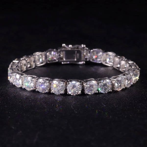 OEM ODM Custom Jewelry Factory Iced Out 2mm 3mm 5mm 6mm VVS Diamond 20 Inch Necklace 14K 18K Real Gold Moissanite Tennis Chain