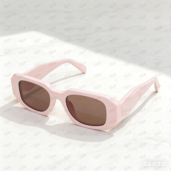 Trendy Square Acetate Sunglasses Men Women UV400 Anti-Blue Light Protection Fashion European American Style Summer Outdoor Eyewear SPR 17W