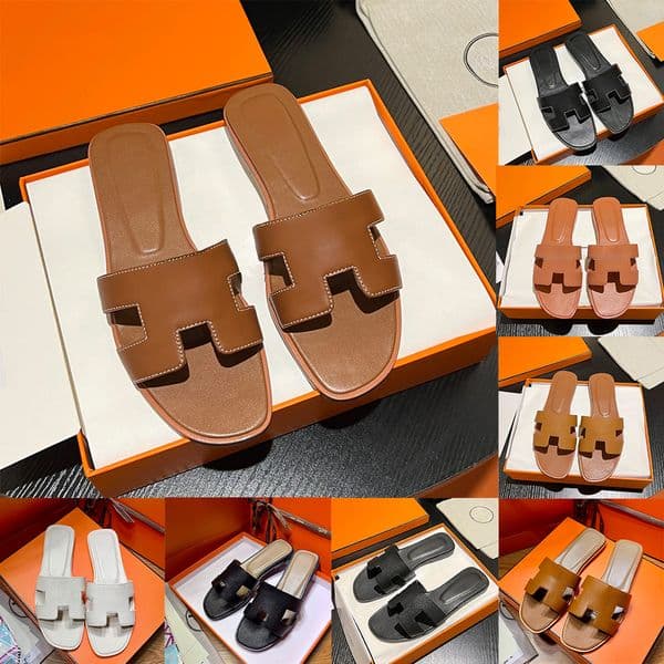 Designer slides Women Men Sandals Slippers Fashion Floral Slippers Rubber and Leather Flats slides Sandals Summer Beach lightweight Shoes Bottom Sandals 01