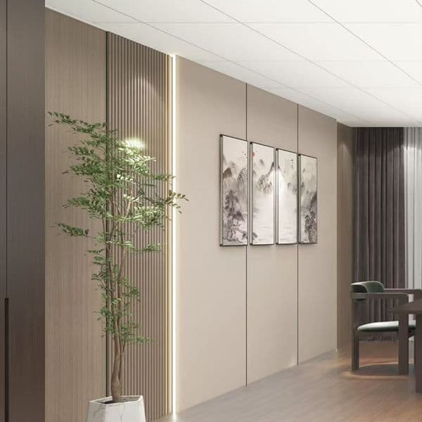 Wood veneer wall panel, interior decoration, integrated wall, anti-collision board, background wall panel, home decorative