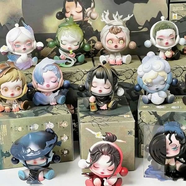 Pp Mart Skullpanda box front ink Plum series Sp 11th generation trend manual blind box#K33