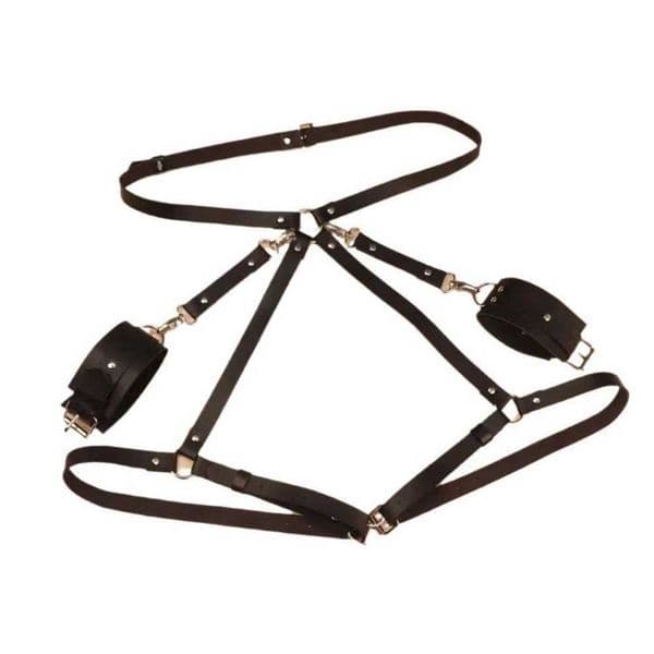 PULeather Bondage Harness WomenSexy Thigh Garter Belt BodyStrap Lingerie Bdsm Waist To Leg Stockings Adult Game Gothic Suspender Ha99