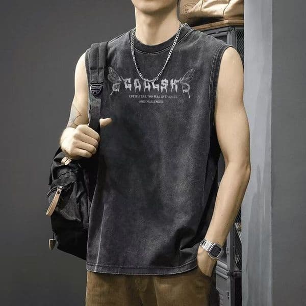 Summer Designer T-shirt Loose Sleeveless Polo Fashionable And Unique Trendy Base Shirt Wideshoulder Tank Designer Hoodie Top Comfortable And Stylish Design