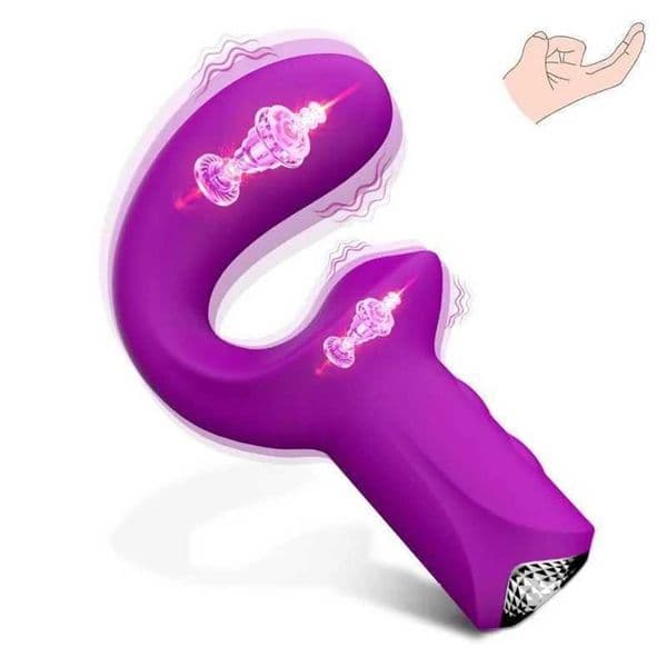 Famale Critolis Vibrator Dual Motor Ushaped Flapping Vibrating GSpot Clitoris Stimulate Vaginal Massage Adult Sensory Toys Ha99