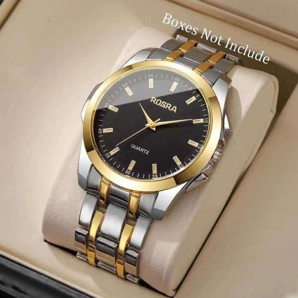 Luxury Mens Business Watches Fashion Stainless Steel Strap Quartz Wristwatches Male Clock Reloj HombreWithout Box
