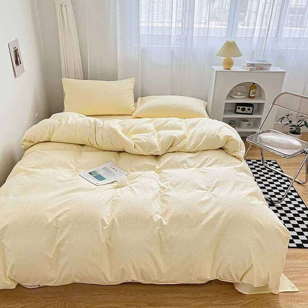 3pcs set bedroom apartment student dormitory for all seasons single double bed 1pc duvet cover 2pcs pillowcase