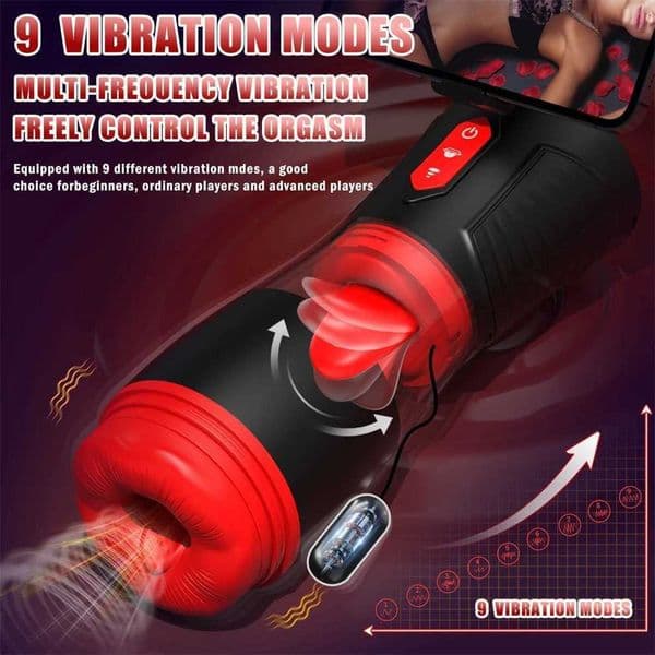 Sex Toys for Men Automatic Male Masturbator Cup Powerful Sucking Machine Tongue Licking Realistic Vagina Penis Trainer Adult Toy Ha99