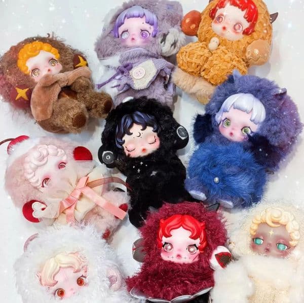 SKULLPANDA You Found Me blind box Winter Symphony Series l impressionnisme keychain Plush Doll Pendant Gift Labubus doll children gifts#K2