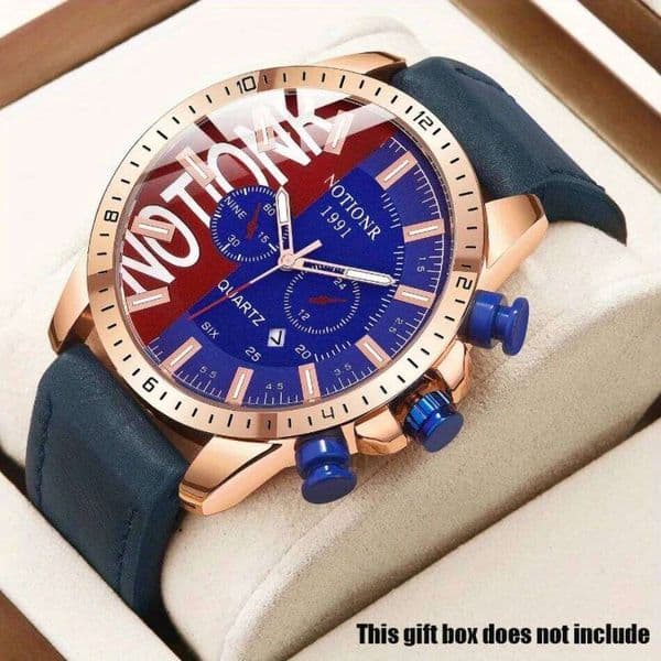 Fashion Men's Casual Watch Big Dial Sports Quartz Wristwatch Date Clock, Suitable for Giving To Men