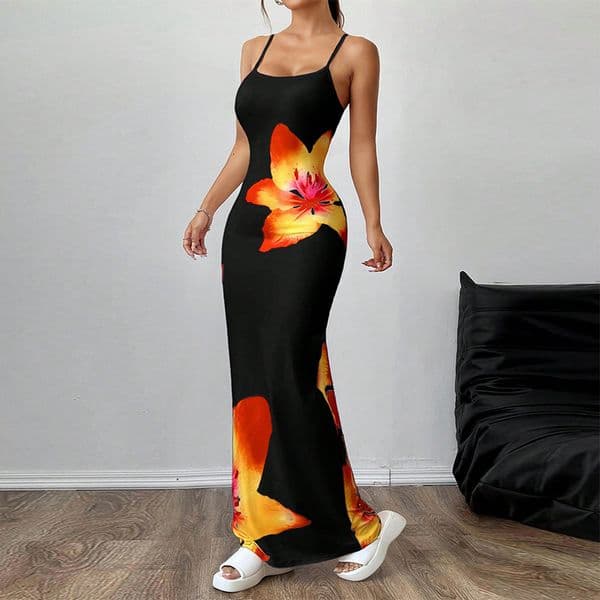 Designer Dress Women's Fashion Summer New Sexy European And American Style Strap Dress Tight Bodycon Onestep Dress
