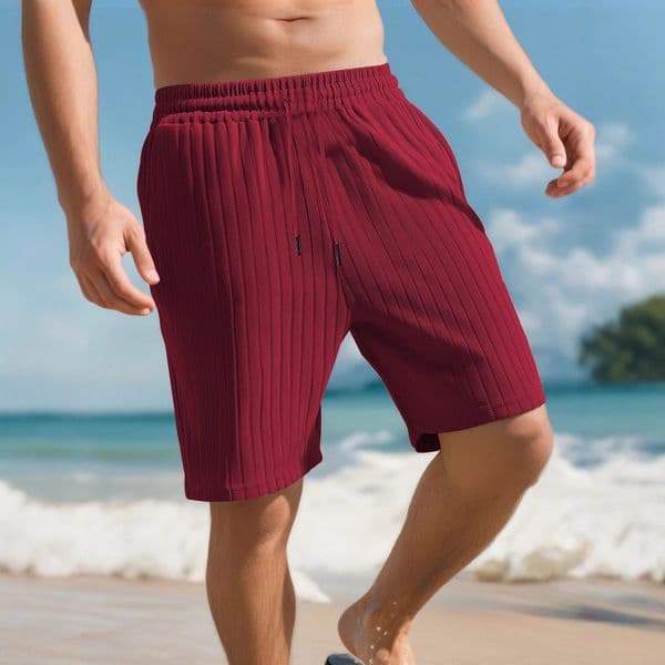 New European And American Independent Designer Shorts Jacquard Sports Essential Shorts Shorts Drawstring Men's Essentials Shorts Striped Beach Shorts