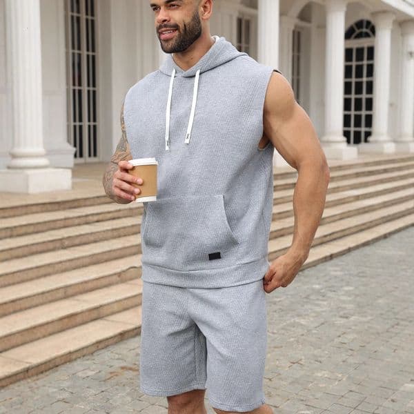 Sleeveless Vest Top Men's Tank Top Designer T-shirt Casual Hooded Swea Hiphop Sports Designer Polo Hoodie Shirt Loose Fit