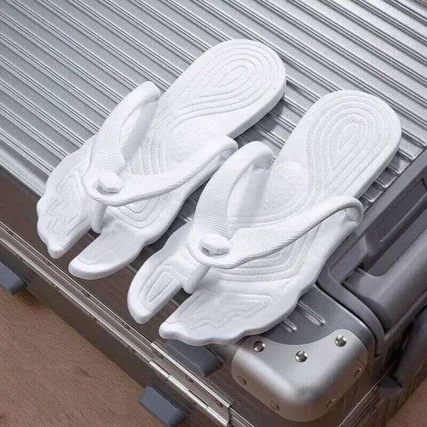 1pair Travel Folding Slippers, Portable Anti-Slip Hotel & Bath, 1 Pair Pack, Lightweight Flip Flops for Business Trip