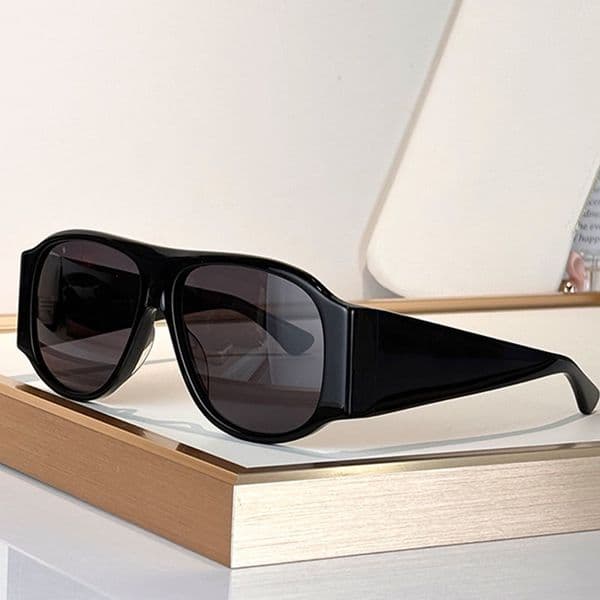 Designer Women Izia Pilot Acetate Fiber Frame Cone Legs Nylon Lens Mens Sunglasses CH0347S Outdoor Driving UV Protection Top Quality
