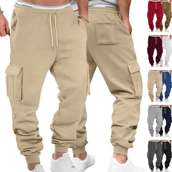 European And Essentials Shorts American Essential Shorts Designer Shorts Autumn Winter Fleece Men's Casual Cargo Pants Drawstring Sports Casual Long Pants