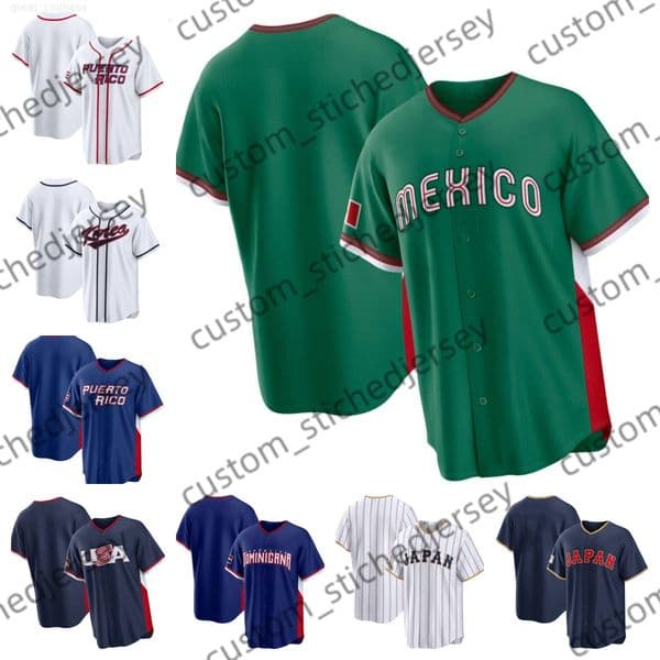 Custom Baseball Jersey Puerto Rico Team 2026 WBC Jersey Edwin Diaz Arenado Castro Melendez Perez Martin Maldonado Cruz Rosario Rivera Garcia Cintron all size