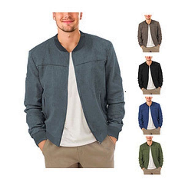Autumn Suede Solid Color Men's Zipper Jacket Casual Retro Designer Jacket Long Sleeve Cardigan Coat For Men