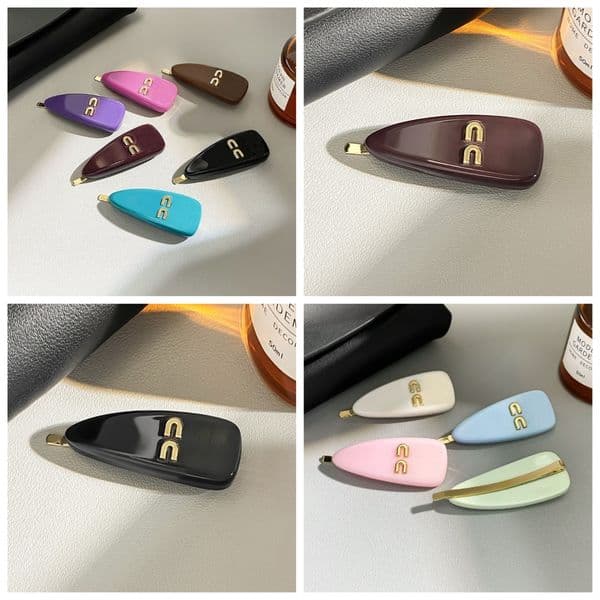 Classic Women Classic Letter Hair Clip Metal Barrettes Barrettes Fashion Hair Accessories Headwear Hair Jewelry