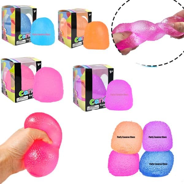 Candy Plastic Pinching and Stress Relief Tool Maltose Pinching Stress Relief Toy Soft Skin Friendly Durable Party Favors