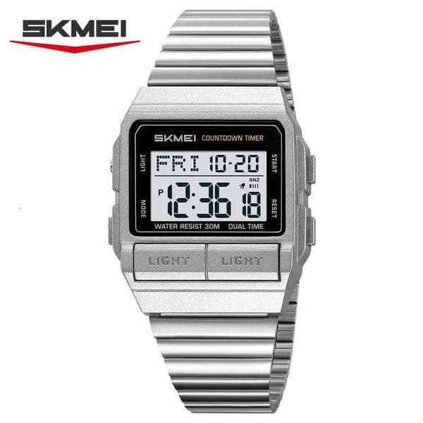 SKMEI 2475 New Sport Waterproof Digital Electronic Men's Women's Fashion Simple EL Night Light Luxury Watch reloj hombre