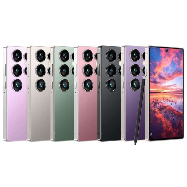 New S25 Ultra Smartphone 5.0inch Center-Punched Full Screen Built-in Pen True 4G Network 4+64