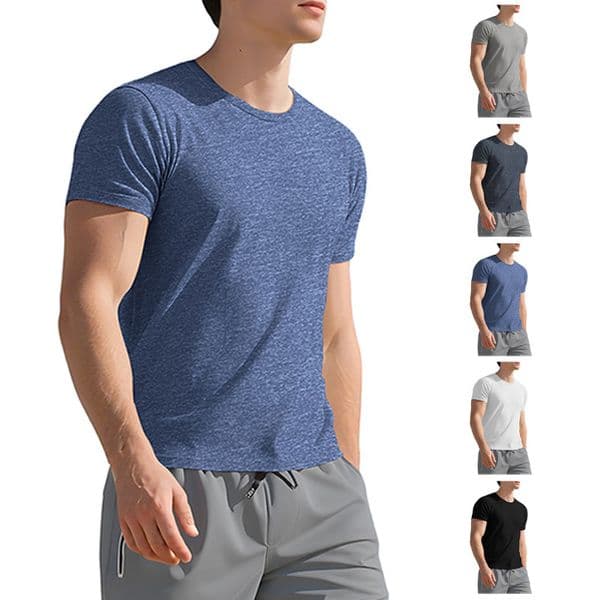 Fitness Casual Autumn Summer Designer Hoodie Men's Youth Swea Breathable Slim Fit Round Designer T-shirt Neck Base Layer Polo Sports Running Short Sleeve
