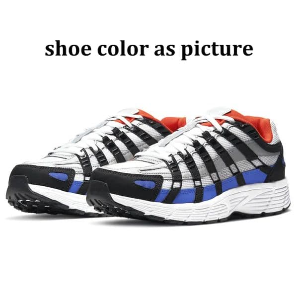With Box p6000 running designer running shoes for men women sneakers triple black white anthracite smoke blue womens outdoor sport trainers