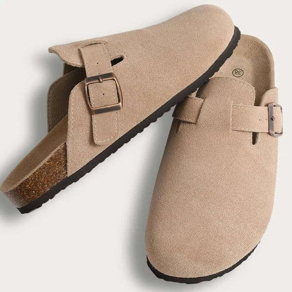 2026 Crestar Suede Mules For Women Fashion Men Clogs Shoes Classic Cork Antislip Outdoor Slippers With womens slippers Arch Support
