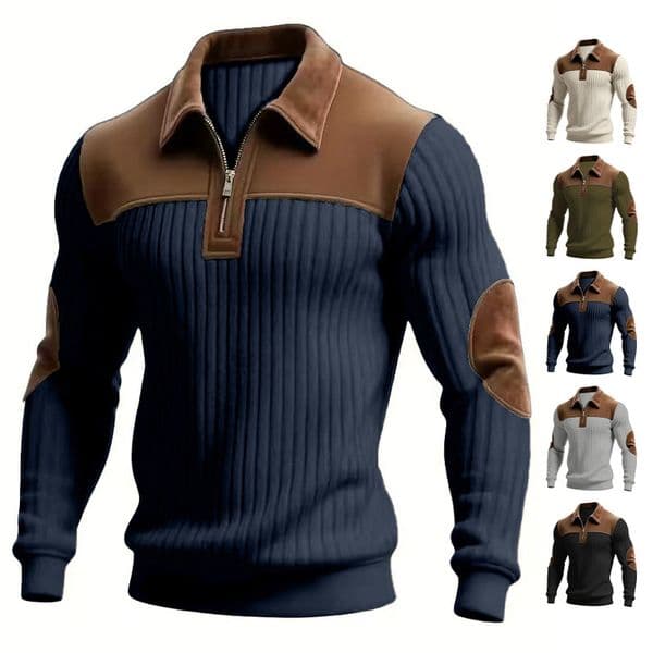 European And American Designer Hoodie New Designer T-shirt Polo Knitted Sweater With Collar Patchwork Embroidery Casual Commuting Sports Autumn And Winter Zipper
