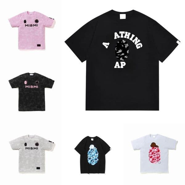 2026 bapeshirtly T Shirt Mens Tops Womens Designer 100% Cotton Short Sleeves Camouflage shirts Street Clothes High quality Fashion tee S M L XL 2XL