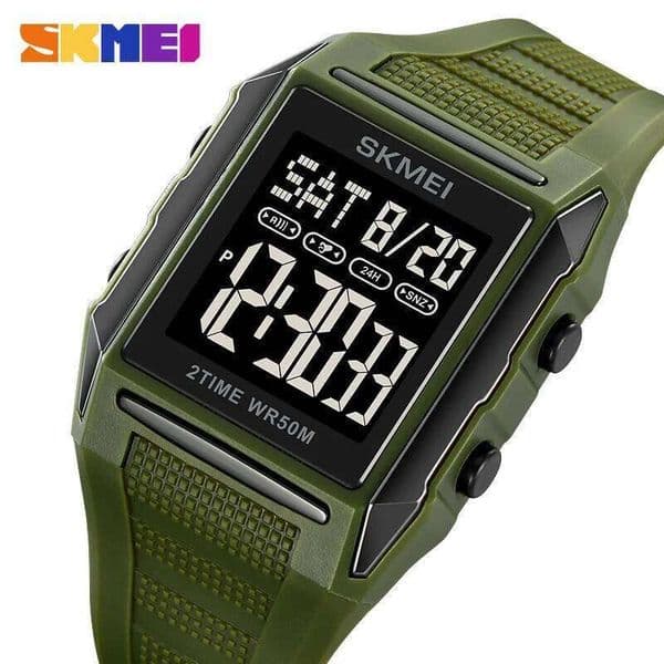 SKMEI 2257 Men's Electronic Watch Multifunction Calendar Chronograph Luminous Countdown Sport Fashion Digital Watches for Man