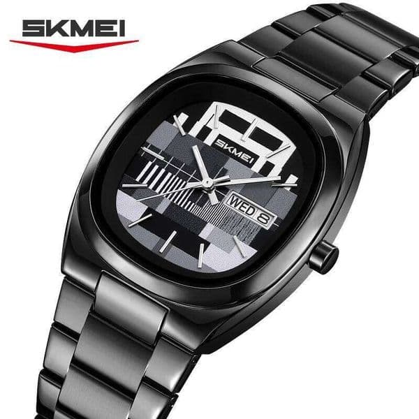 SKMEI 9375 Wristwatch For Men Women Business Sports Watch Fashion Design Retro Quartz Movement Watches Creative Waterproof Week