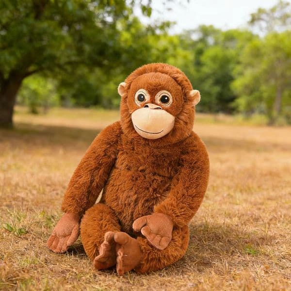 Trending Gorilla Monkey Plush Toy Stuffed Doll with Sticky Hands Birthday Gift