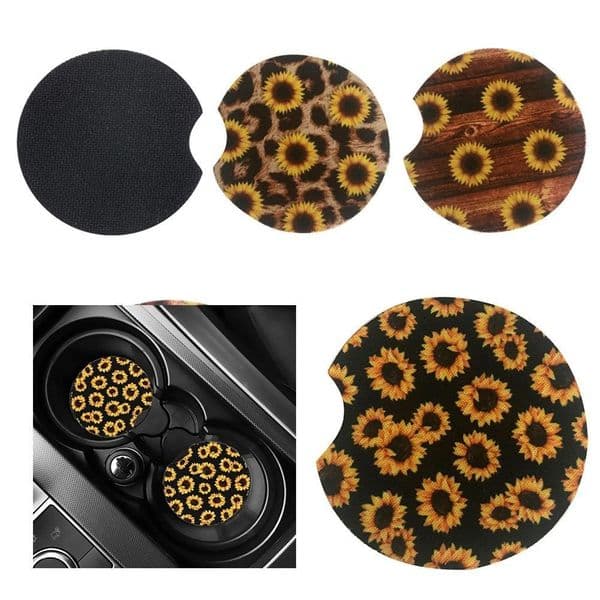 Neoprene Drink Coasters Baseball Car Cup Holder 6.5cm Mugs Mat Home Decor 250 pcs