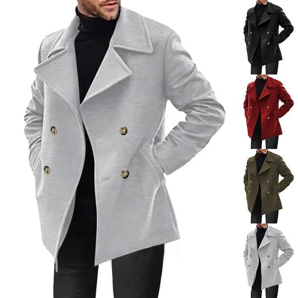 Independent Designer Jacket Men's Trench Coat Spring And Autumn Men's Midlength Coat Casual Men's Jacket