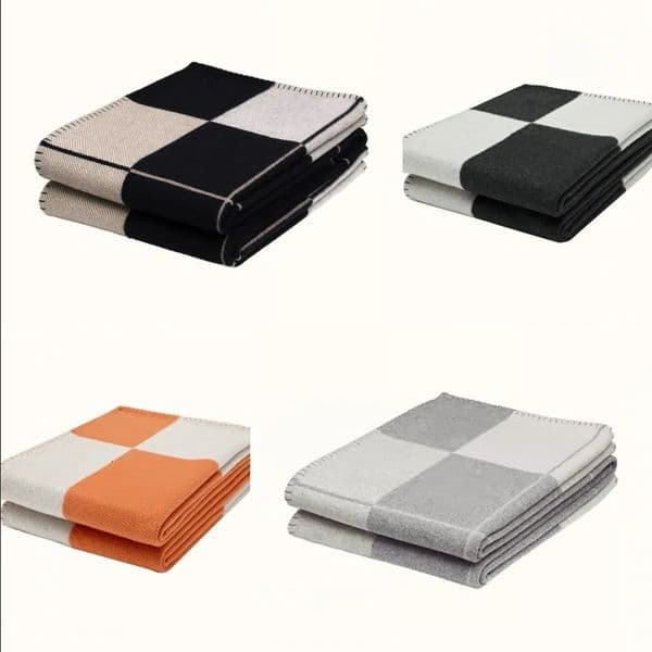 Fashion designer blankets cashmere bedding rug christmas wool soft home textiles supplies letter comforters fleece throw blanket winter rugs