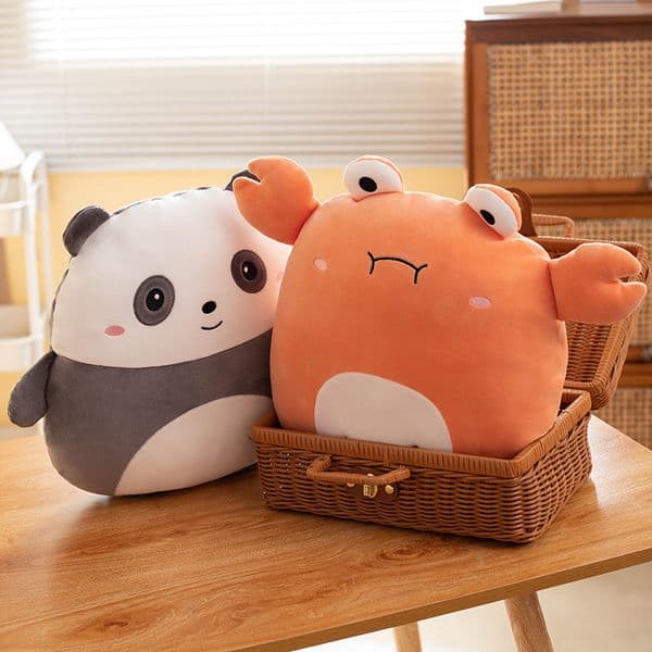 Creative Crab Plush Pillow Cartoon Animal Stuffed Cushion Cute Doll Toy