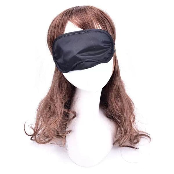 Shade Eyeshade Rest sleep Travel Eye Masks Nap Cover Blindfold Skin Health Care Treatment Black
