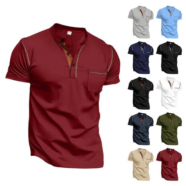Summer New Polo Designer Hoodie Men's Shortsleeve Independent Quickdry Designer T-shirt Casual American Style Henley Polo